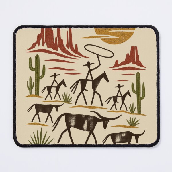 Item preview, Primitive Cowboy Cave Art Graphic designed and sold by JonelCrafts.
