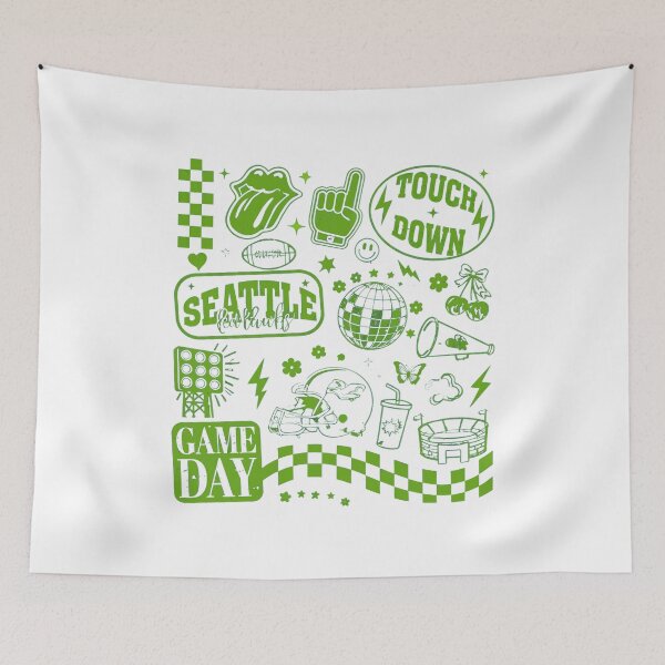 Item preview, Seattle Football Game Day Retro Graphic designed and sold by AdariusBice01.