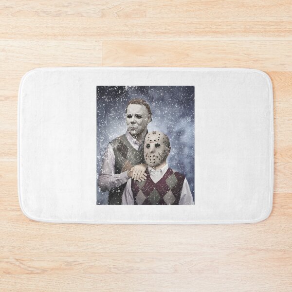 Item preview, Michael Myers and Jason Voorhees Step Brothers Funny Horror Movie Characters Halloween Design designed and sold by Shippedit.