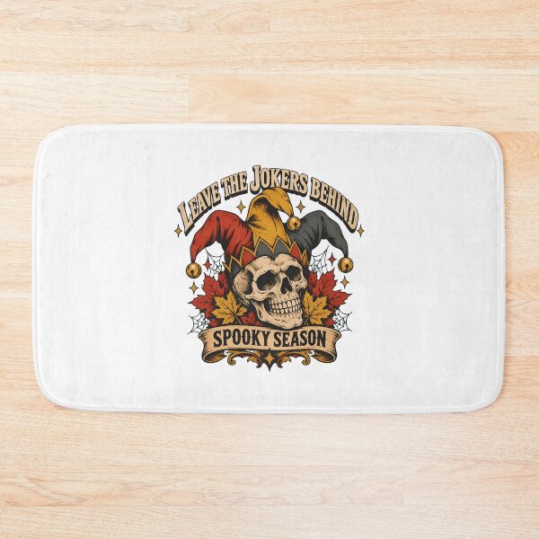 Item preview, Jester Skull Tattoo Autumn Foliage Gothic Halloween designed and sold by chattsuede.