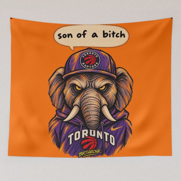 Item preview, Son Of A Bitch Angry Elephant Toronto Raptors Art designed and sold by BRTHRCNK01.