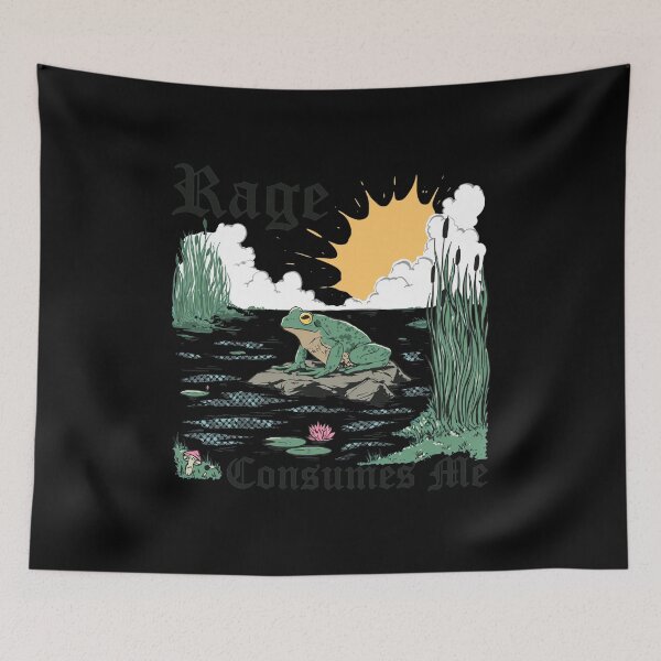 Item preview, Rage Consumes Me Frog Pond Art designed and sold by NICOLKITCHE.