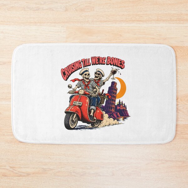 Item preview, Cruising Skeletons Scooter Pisa Wine Travel Couple designed and sold by chattsuede.