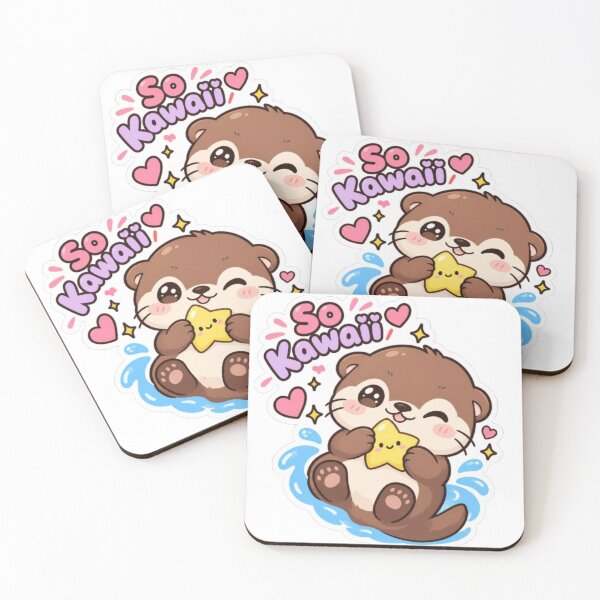 Item preview, Cute kawaii otter sticker designed and sold by Vegasstickers.