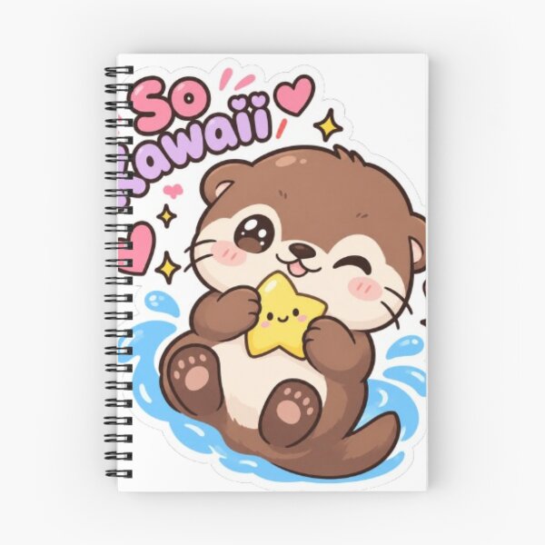 Item preview, Cute kawaii otter sticker designed and sold by Vegasstickers.
