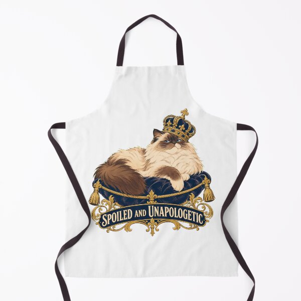 Item preview, Ragdoll Cat Crowned Gold Cushion Spoiled Pet designed and sold by chattsuede.