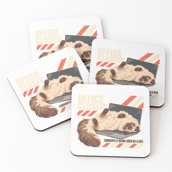 Item preview, Laptop Cat Sleeping On Keyboard Remote Worker designed and sold by chattsuede.