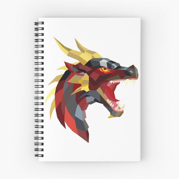 Item preview, Fierce Red Dragon Low Poly Art designed and sold by KhrystallineArt.