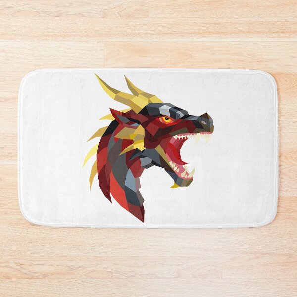 Item preview, Fierce Red Dragon Low Poly Art designed and sold by KhrystallineArt.