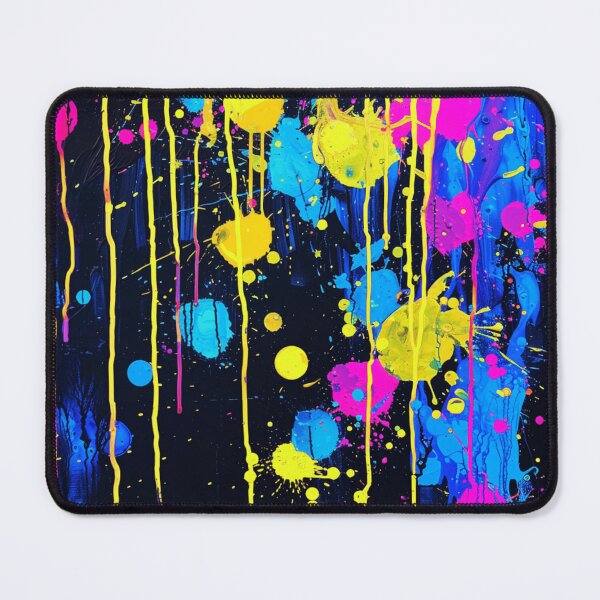 Item preview, Colorful Neon Hues Paint Splatter Abstract Splashes designed and sold by DEC02.