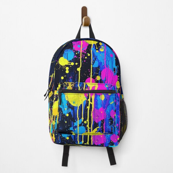 Item preview, Colorful Neon Hues Paint Splatter Abstract Splashes designed and sold by DEC02.