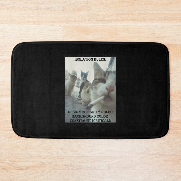 Item preview, Grizzled Cat Crew With Hat and Smoke Vignette designed and sold by NICOLKITCHE.