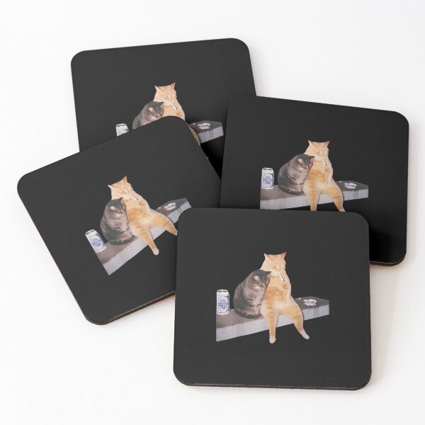 Item preview, Chill Cats Cigarette And Brew Companion Print designed and sold by NICOLKITCHE.