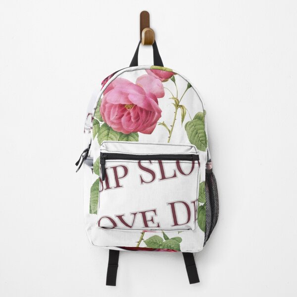 Item preview, Sip Slowly Love Deeply Red Wine Pink Rose Graphic designed and sold by SaitoMio.