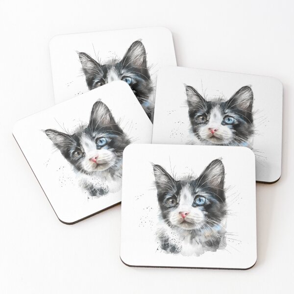 Item preview, Cat | Black & White Cat | Minimal Pet Aesthetic Art designed and sold by Mandayartstudio.
