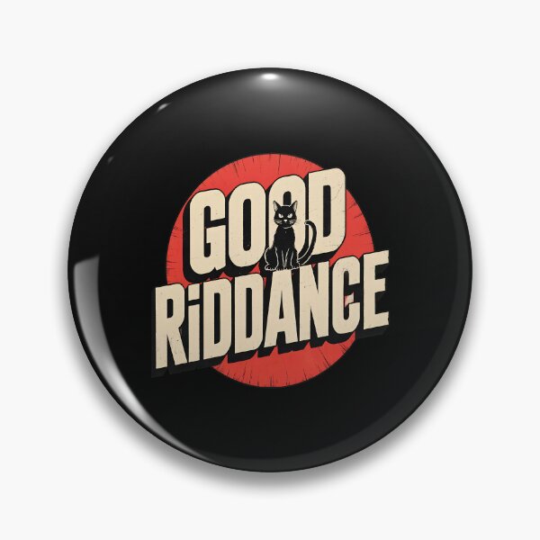 Item preview, Good Riddance Black Cat Retro  designed and sold by BrianBecker68.