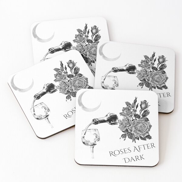 Item preview, Roses After Dark Crescent Moon Celestial Stars Graphic designed and sold by SaitoMio.