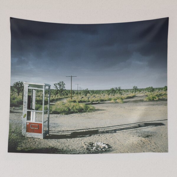 Item preview, Lonely Mojave Desert Pay Phone Booth Art Photo designed and sold by DEC02.