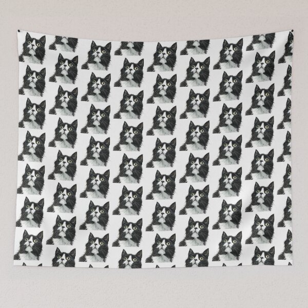 Item preview, Cat | Black & White Cat | Minimal Pet Aesthetic Art designed and sold by Mandayartstudio.