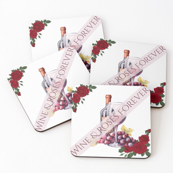Item preview, Wine And Roses Forever Grape Bottle Floral Graphic designed and sold by SaitoMio.