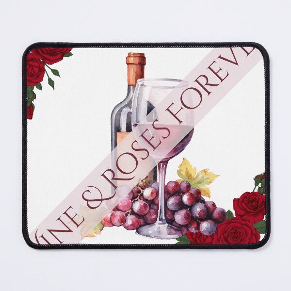 Item preview, Wine And Roses Forever Grape Bottle Floral Graphic designed and sold by SaitoMio.