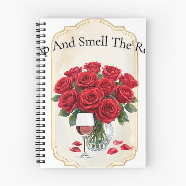 Item preview, Stop And Smell The Roses Red Floral Wine Graphic designed and sold by SaitoMio.