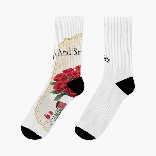 Item preview, Stop And Smell The Roses Red Floral Wine Graphic designed and sold by SaitoMio.