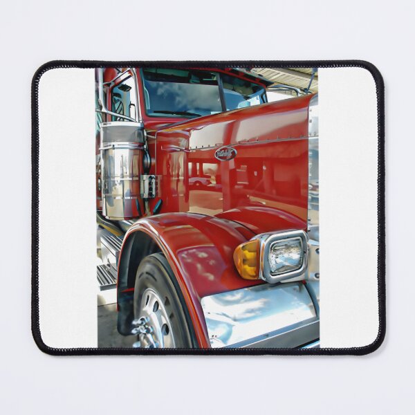Item preview, Red Peterbilt Truck Illustration for Trucking Enthusiasts and Vehicle Lovers designed and sold by JeremyMcs.