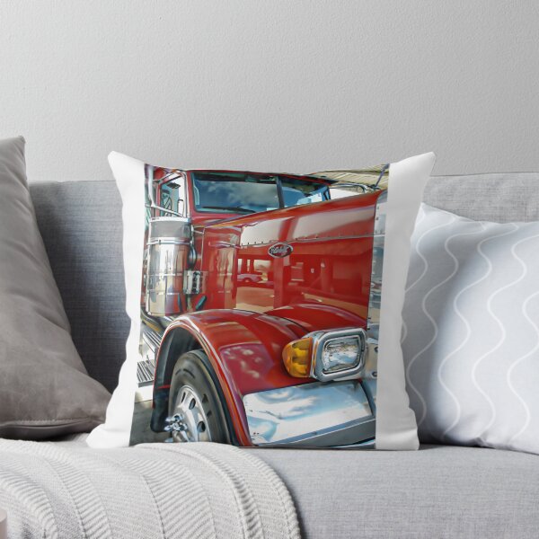 Item preview, Red Peterbilt Truck Illustration for Trucking Enthusiasts and Vehicle Lovers designed and sold by JeremyMcs.