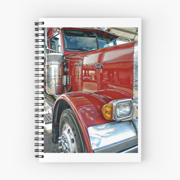 Item preview, Red Peterbilt Truck Illustration for Trucking Enthusiasts and Vehicle Lovers designed and sold by JeremyMcs.