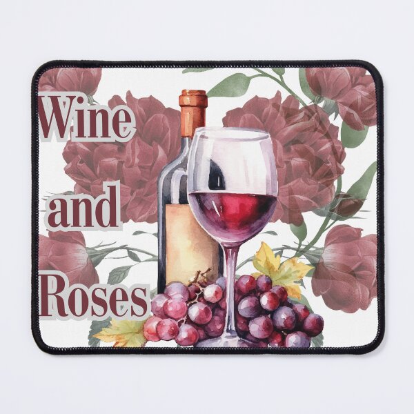 Item preview, Wine And Roses Classic Still Life Floral Graphic designed and sold by SaitoMio.