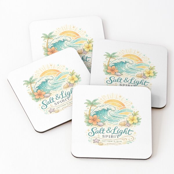 Item preview, Salt and Light Spirit Christian Beach Faith Art Design Print designed and sold by inkoutninja.