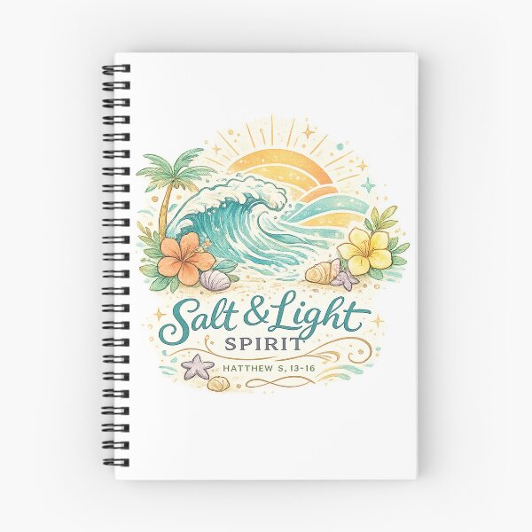 Item preview, Salt and Light Spirit Christian Beach Faith Art Design Print designed and sold by inkoutninja.
