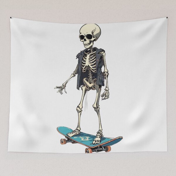 Item preview, Skeleton Skater with Sunglasses designed and sold by s-syoka.