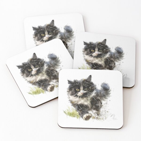 Item preview, Cat | Black & White Cat | Minimal Pet Aesthetic Art designed and sold by Mandayartstudio.