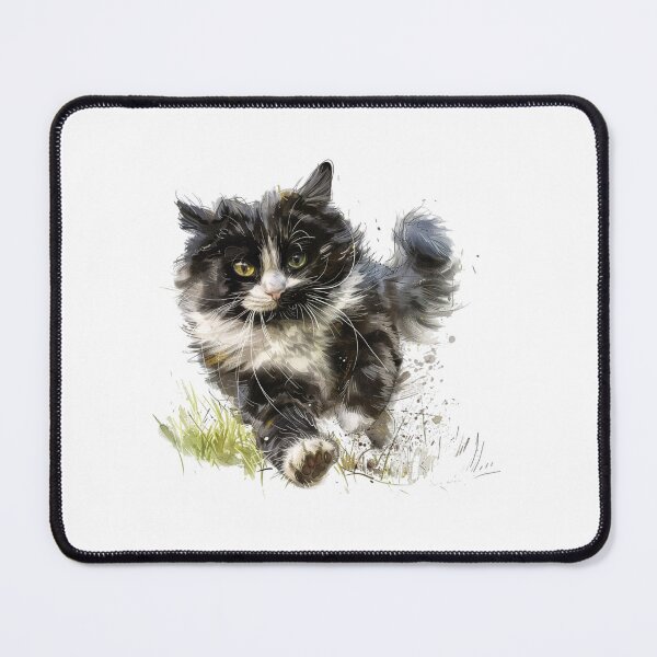 Item preview, Cat | Black & White Cat | Minimal Pet Aesthetic Art designed and sold by Mandayartstudio.
