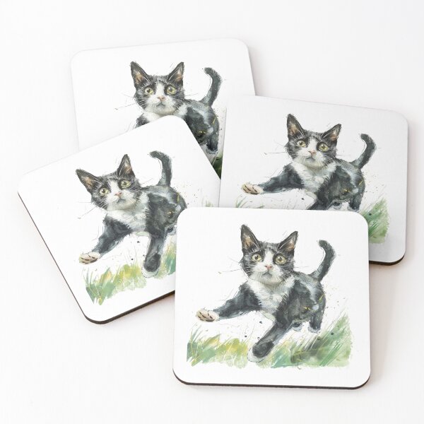 Item preview, Cat | Black & White Cat | Minimal Pet Aesthetic Art designed and sold by Mandayartstudio.