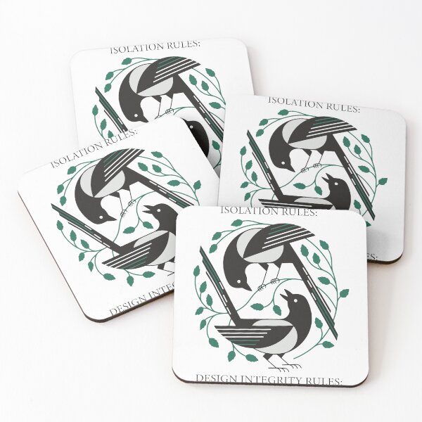 Item preview, Symmetrical Magpies and Vines  designed and sold by NyasiaLeuschke.