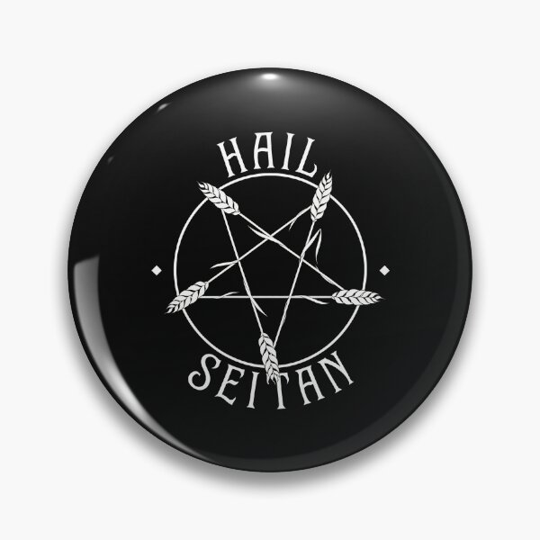 Item preview, Hail Seitan Pentagram Wheat Stalks Gothic  designed and sold by BrianBecker68.
