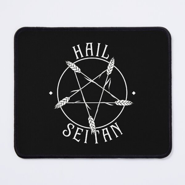 Item preview, Hail Seitan Pentagram Wheat Stalks Gothic  designed and sold by BrianBecker68.