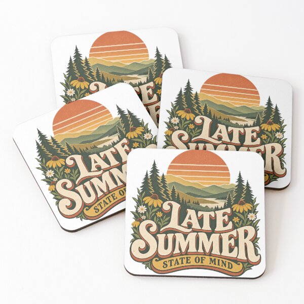 Item preview, Late Summer State of Mind Retro Mountain Nature designed and sold by InkMeander.