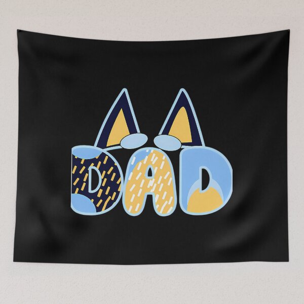 Item preview,  Fatherhood Patterns Blue Dog designed and sold by B-SHOP666.