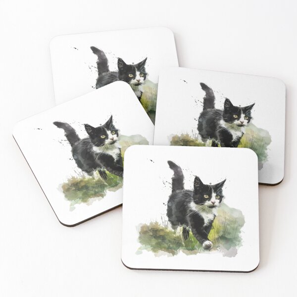 Item preview, Cat | Black & White Cat | Minimal Pet Aesthetic Art designed and sold by Mandayartstudio.