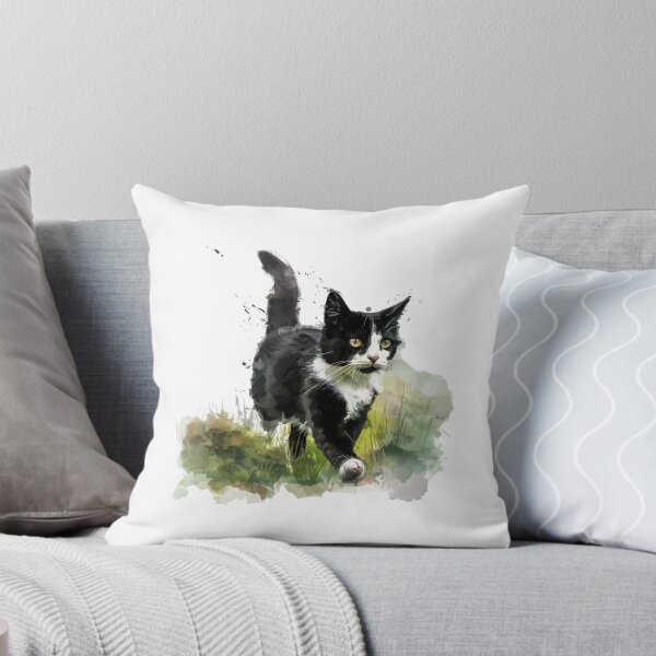 Item preview, Cat | Black & White Cat | Minimal Pet Aesthetic Art designed and sold by Mandayartstudio.