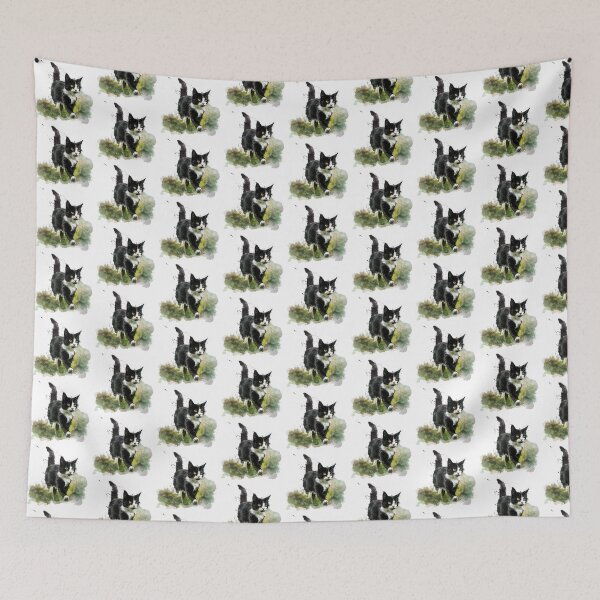 Item preview, Cat | Black & White Cat | Minimal Pet Aesthetic Art designed and sold by Mandayartstudio.