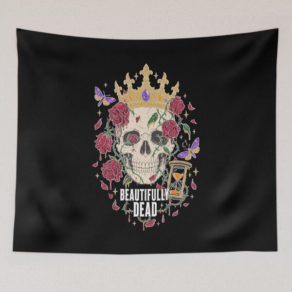 Item preview, Halloween Beautifully Dead Gothic Skull Rose Horror designed and sold by Uglyandcute.