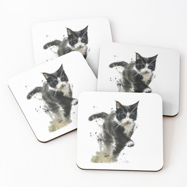 Item preview, Cat | Black & White Cat | Minimal Pet Aesthetic Art designed and sold by Mandayartstudio.