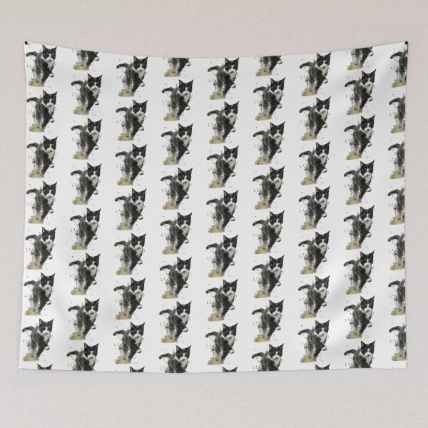 Item preview, Cat | Black & White Cat | Minimal Pet Aesthetic Art designed and sold by Mandayartstudio.