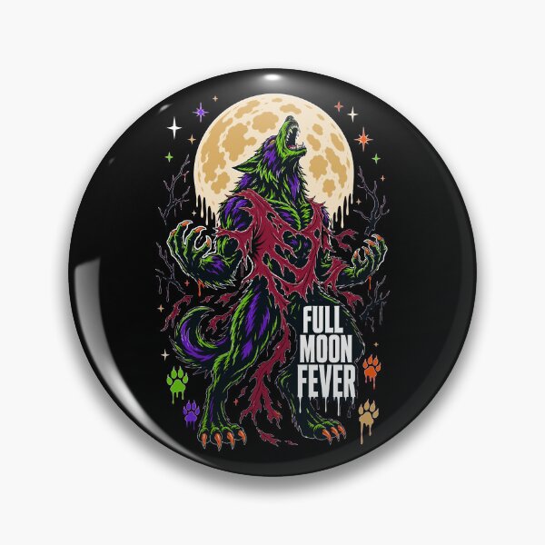 Item preview, Halloween Full Moon Fever Gothic Werewolf Horror designed and sold by Uglyandcute.