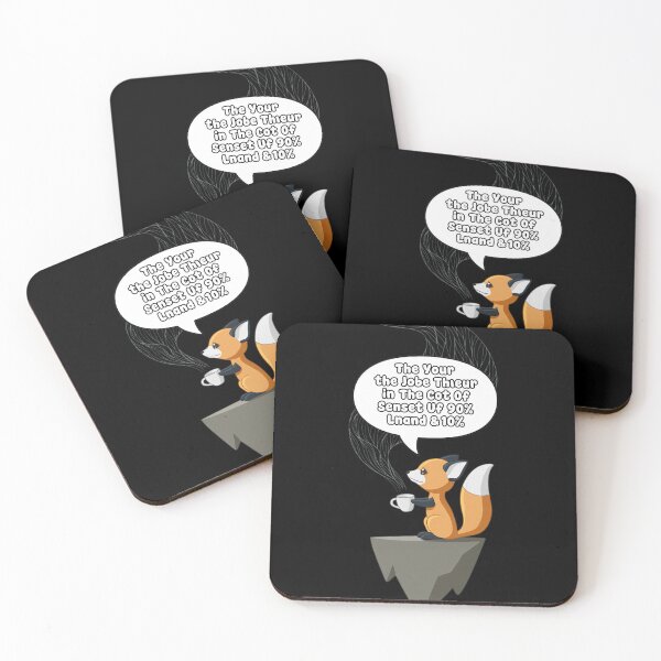 Item preview, Fox Sipping Hot Drink On Floating Rock Art designed and sold by BRIANLLIAM.